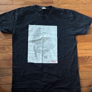 Supreme Black Tee with Gray Graphic